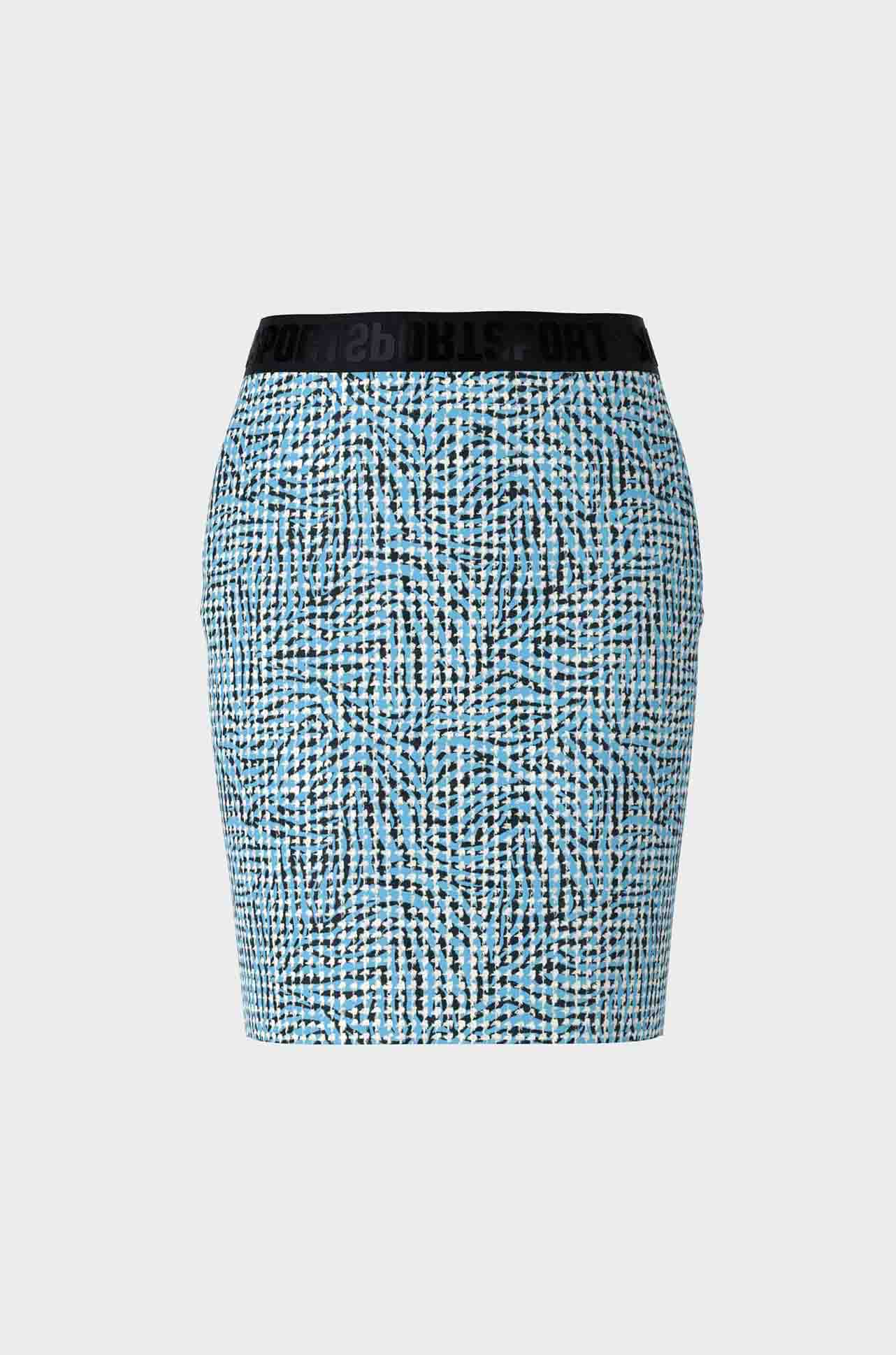 Marc Cain - Pepita Pattern Stretch Skirt