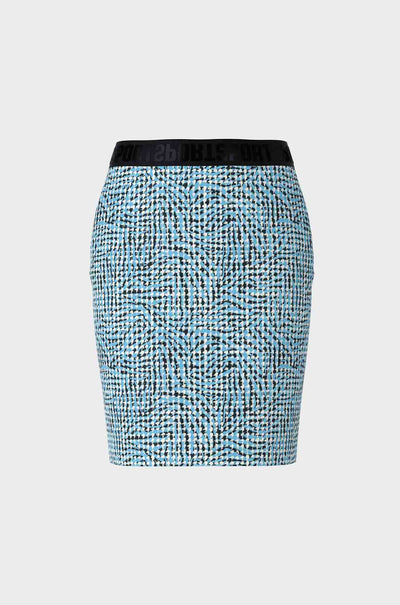 Marc Cain - Pepita Pattern Stretch Skirt