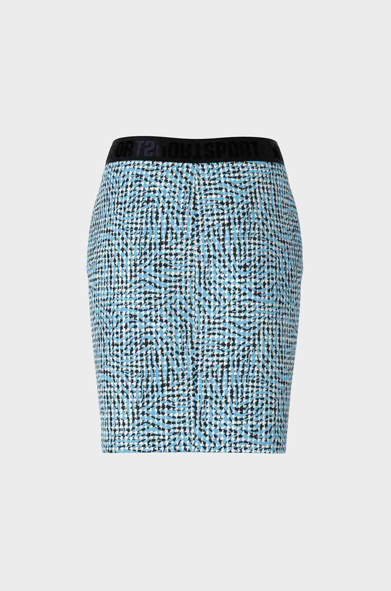 Marc Cain - Pepita Pattern Stretch Skirt
