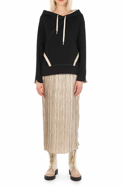 Elisa Cavaletti - Print Back Hooded Sweater