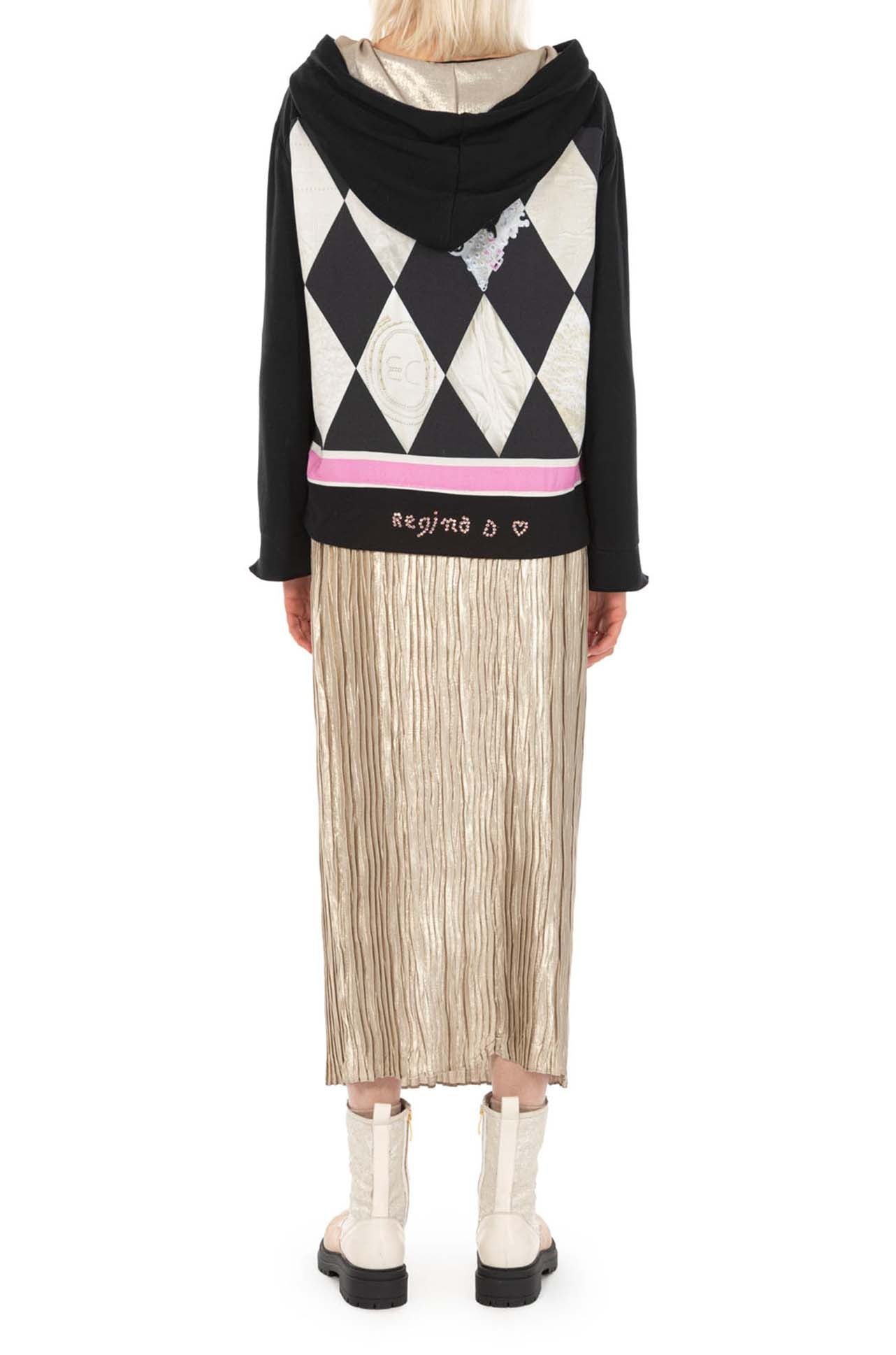 Elisa Cavaletti - Print Back Hooded Sweater