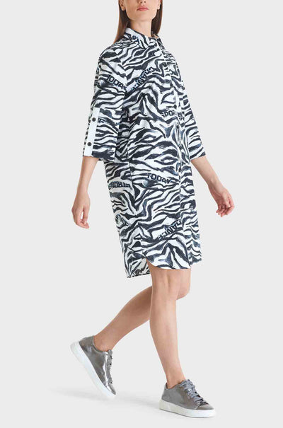 Marc Cain - Rethink Together Zebra Print Shirt Dress