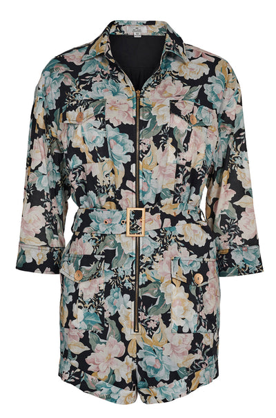 We Are Kindred - Talulah Playsuit in Noir Blossom