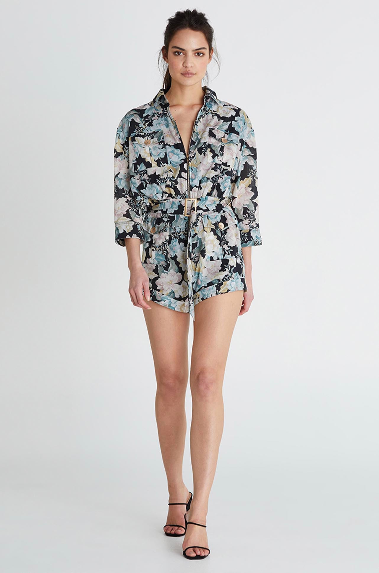 We Are Kindred - Talulah Playsuit in Noir Blossom
