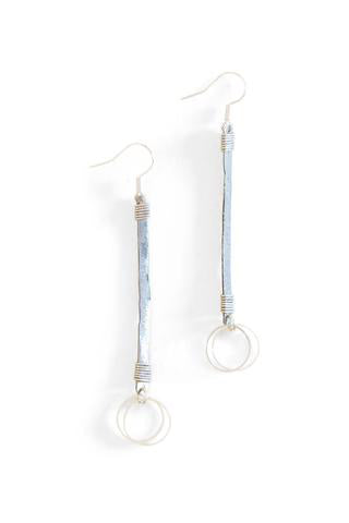 Mulberry Mongoose - Hammered Snare & Circle Earrings