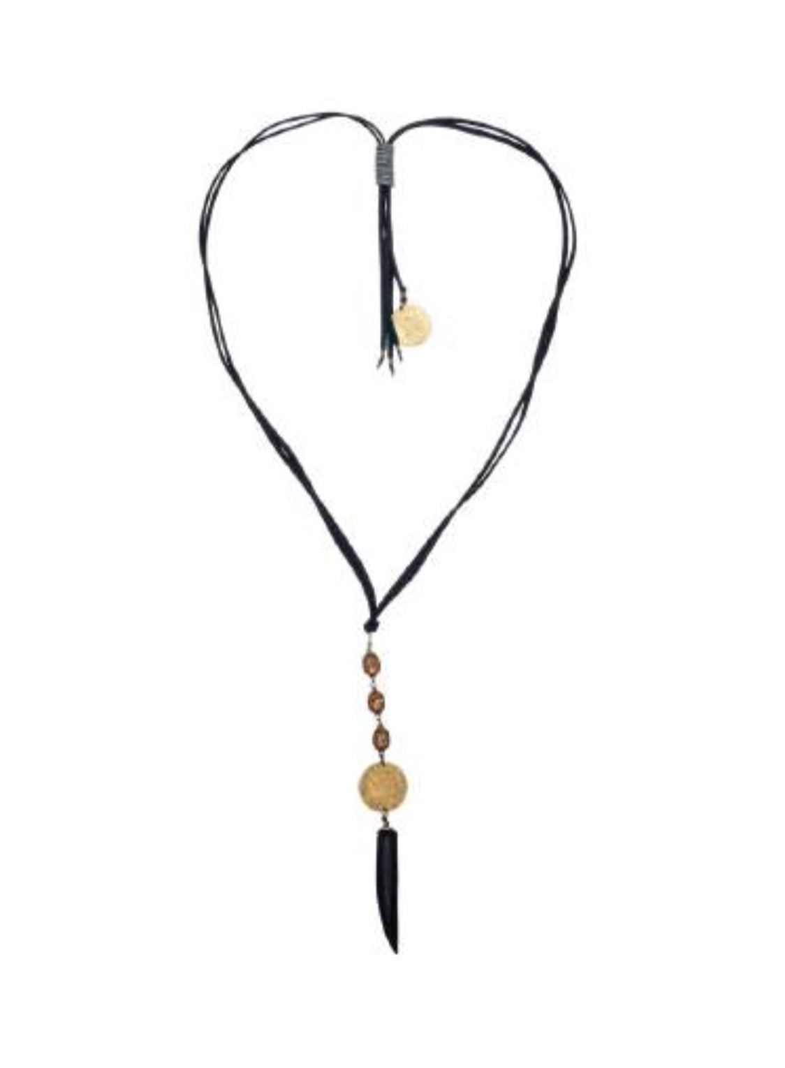 Mulberry Mongoose - Heritage Trio Coin Spear Necklace