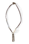 Mulberry Mongoose - Leather Snare Necklace