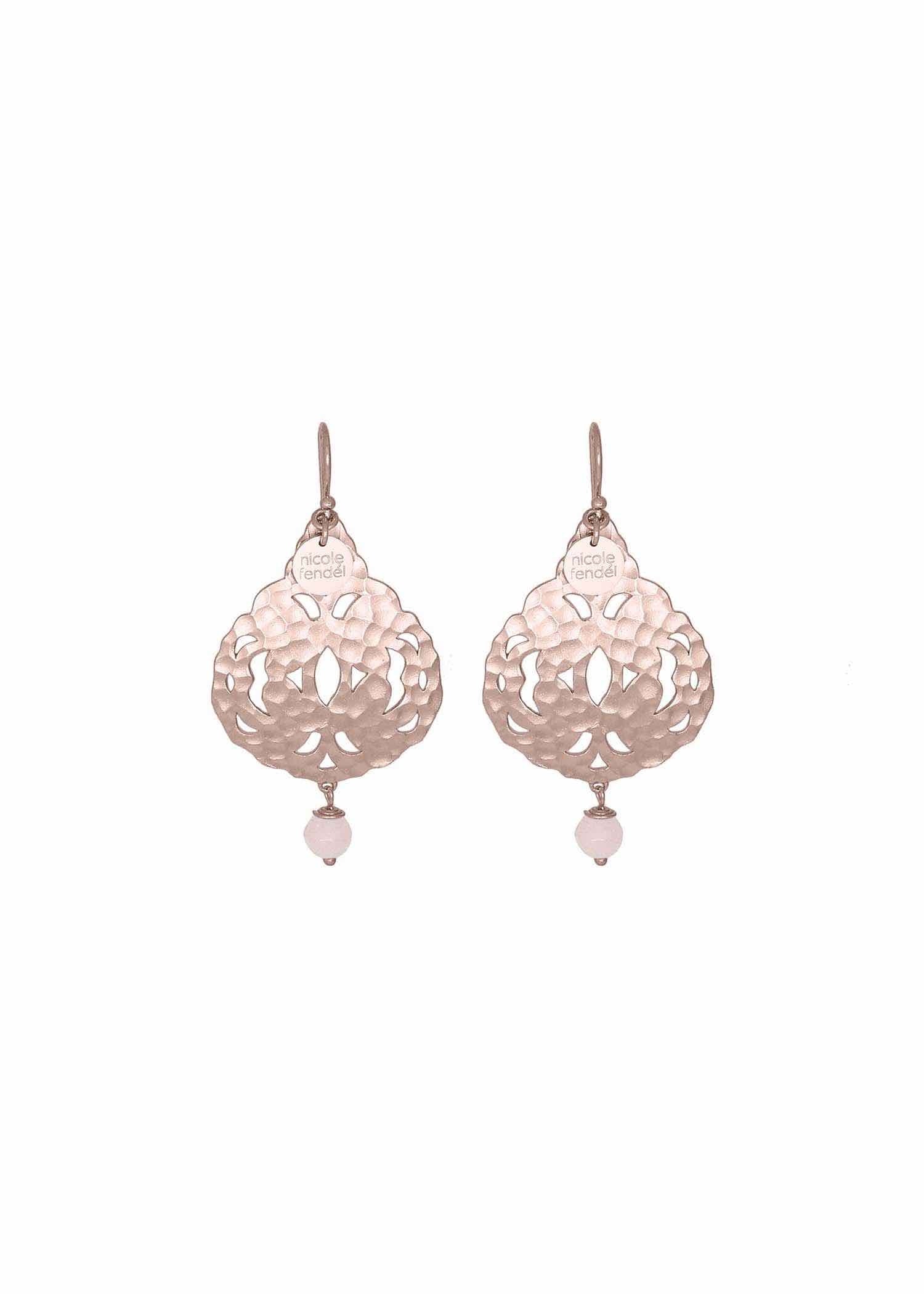Nicole Fendel Jewellery - Rose Gold Lola Bead Drop Earring