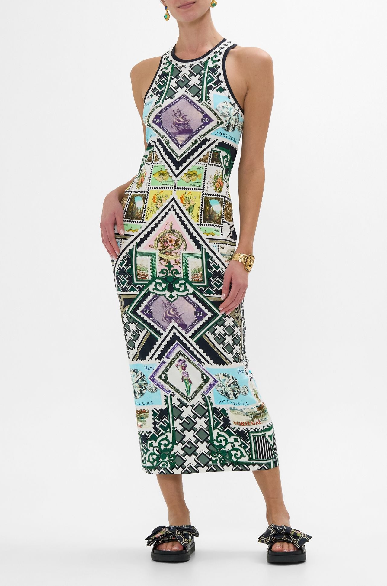 Camilla - My Porto Pen Pal Jersey Tank Dress