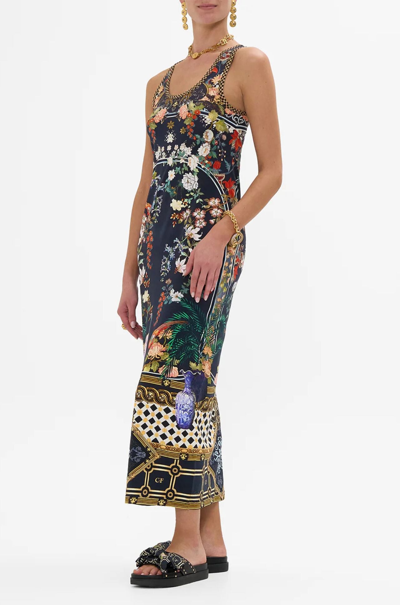 Camilla - Palacio Poetry Jersey Scoop Neck Tank Dress