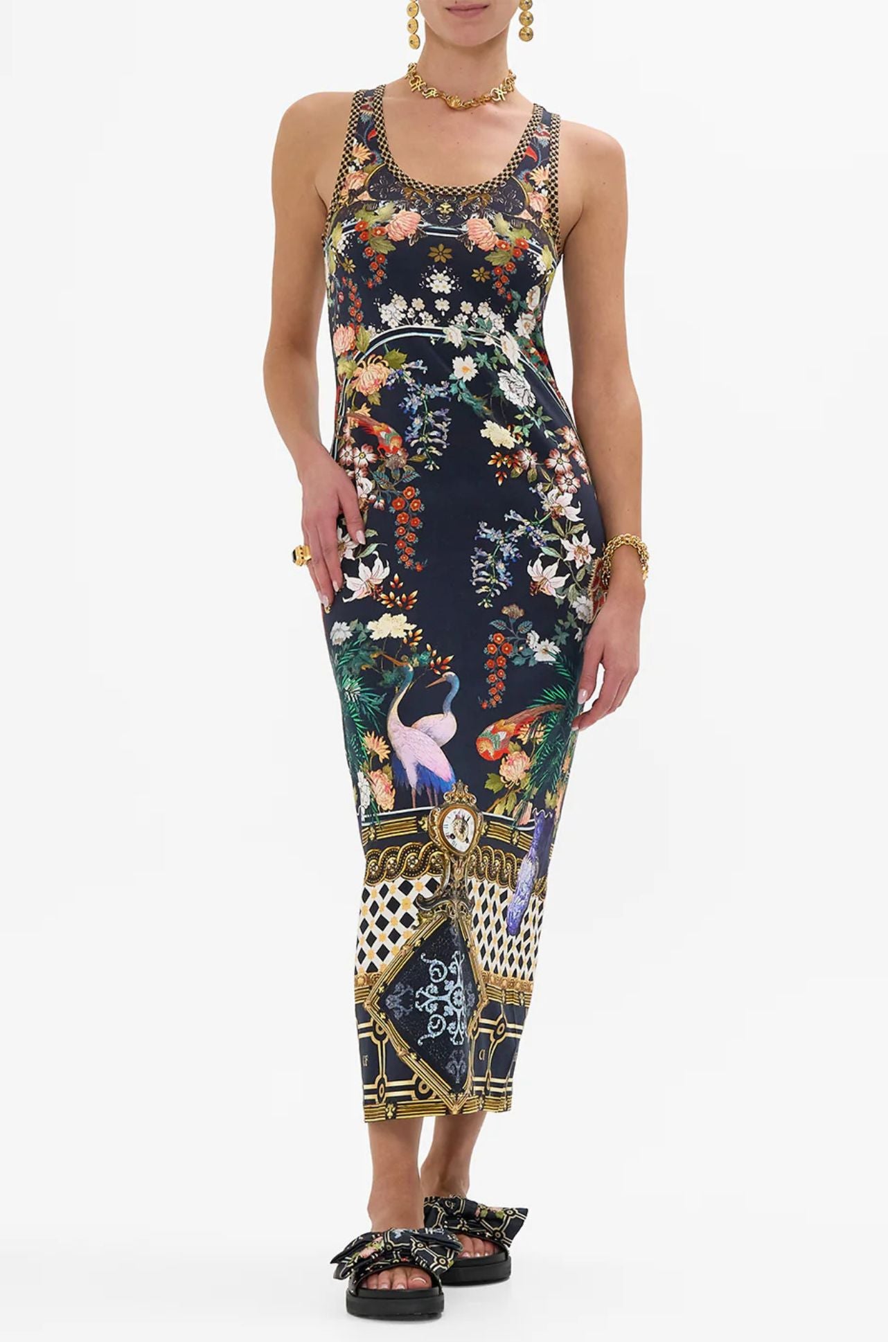 Camilla - Palacio Poetry Jersey Scoop Neck Tank Dress