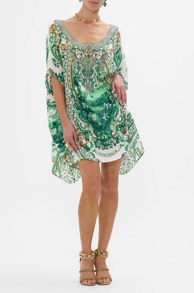 Camilla - Corridor Of Calm Short Round Neck Kaftan