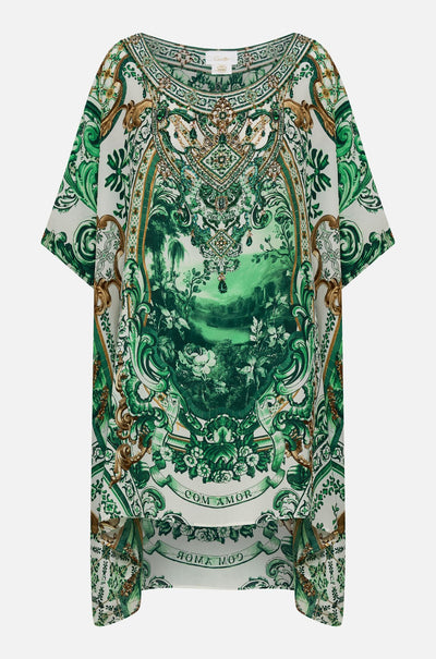 Camilla - Corridor Of Calm Short Round Neck Kaftan