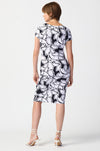 Joseph Ribkoff - Leaf Print Silky Knit Wrap Dress