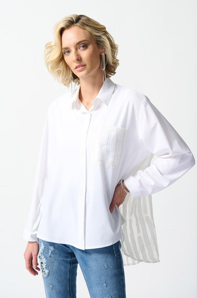 Joseph Ribkoff - Woven and Jacquard Organza Blouse
