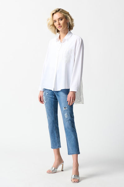 Joseph Ribkoff - Woven and Jacquard Organza Blouse