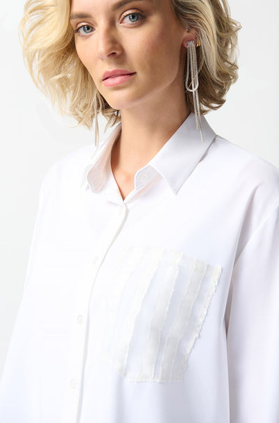 Joseph Ribkoff - Woven and Jacquard Organza Blouse