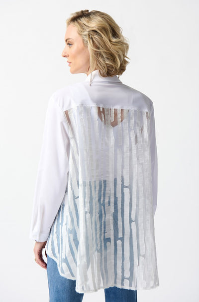 Joseph Ribkoff - Woven and Jacquard Organza Blouse