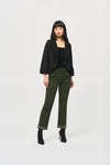 Joseph Ribkoff - Denim Straight Pants with Frayed Hem