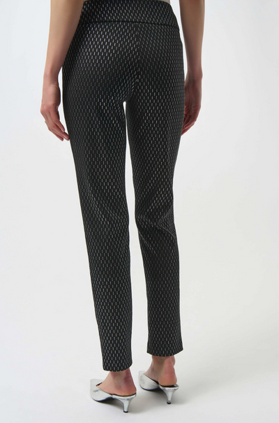 Joseph Ribkoff - Foiled Heavy Knit Slim Fit Pants