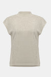 Joseph Ribkoff - Sweater Knit Sleeveless Pullover with Iron On Detail in Birch
