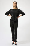 Joseph Ribkoff - Sweater Knit Pullover with Iron on Bow Detail