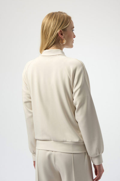 Joseph Ribkoff - Scuba Jersey Funnel Neck Jacket