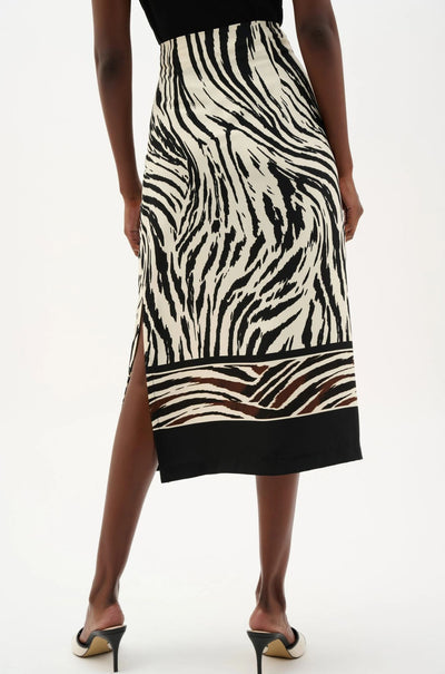 Joseph Ribkoff - Recycled Woven Animal Print Straight Skirt