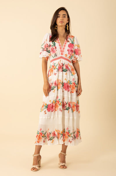 Hale Bob - Angie V-Neck Tiered Dress