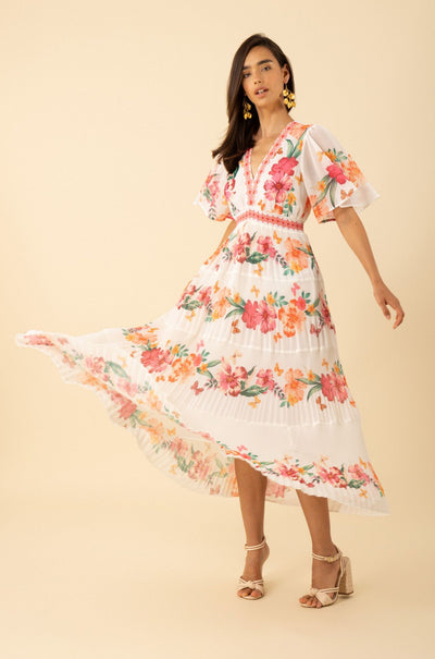 Hale Bob - Angie V-Neck Tiered Dress