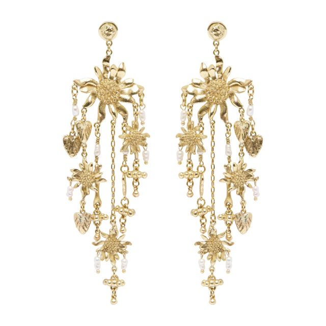 Alèmais - Tesori Flower Chandelier Earrings