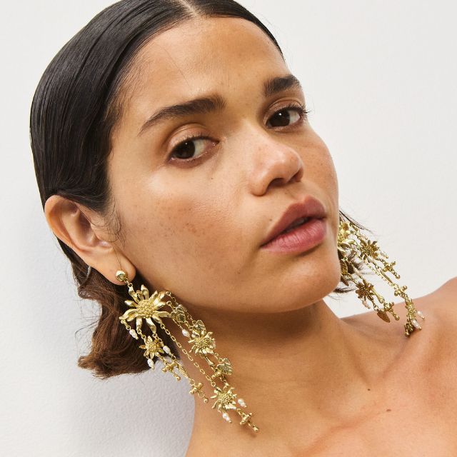 Alèmais - Tesori Flower Chandelier Earrings