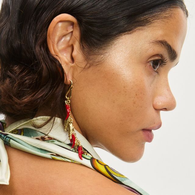 Alèmais - Tesori Chilli & Fish Drop Earrings