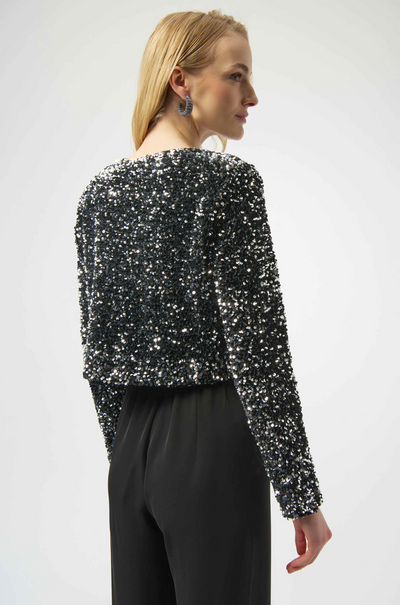 Joseph Ribkoff - Sequined Velvet Cropped Cover Up
