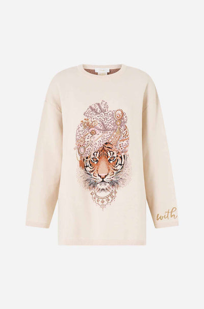 Camilla - Aranjuez Animalia Boxy Crew Neck Jumper