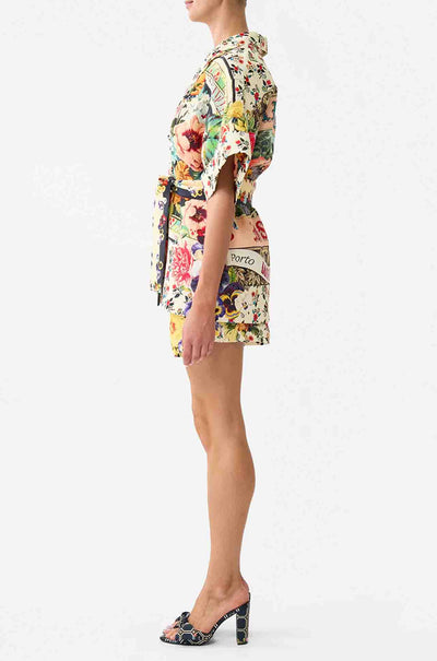 Camilla - Aromatic Amor Double Breasted Short Sleeve Jacket