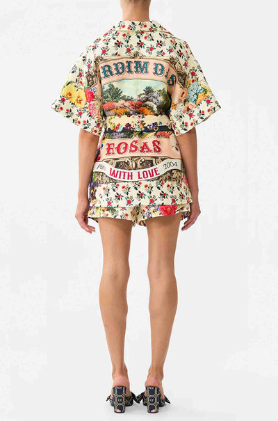 Camilla - Aromatic Amor Double Breasted Short Sleeve Jacket