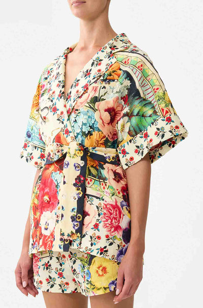 Camilla - Aromatic Amor Double Breasted Short Sleeve Jacket