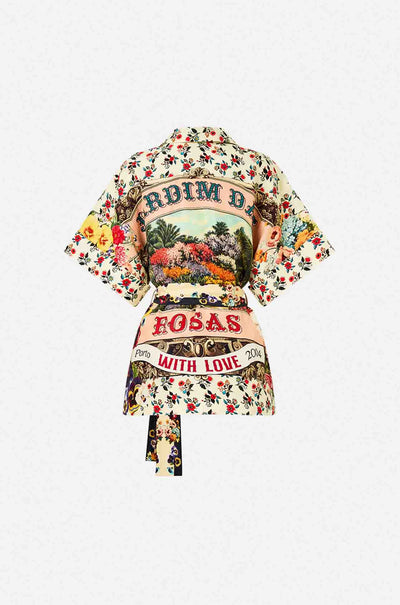 Camilla - Aromatic Amor Double Breasted Short Sleeve Jacket