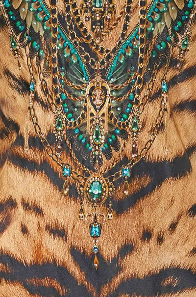 Camilla - A Wink To The Wild Bias Cut Tank Dress