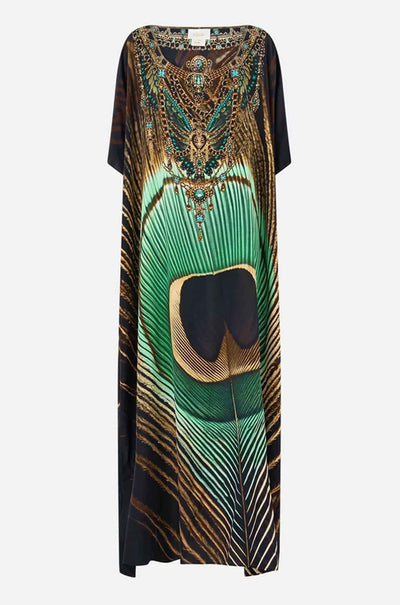 Camilla - A Wink To The Wild Round Neck Kaftan
