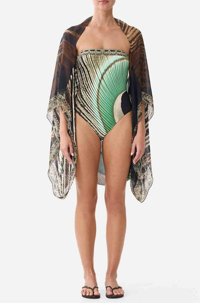 Camilla - A Wink To The Wild Silk Chiffon Shrug