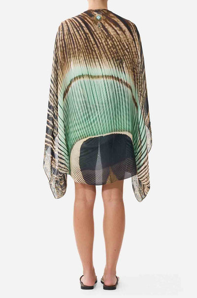 Camilla - A Wink To The Wild Silk Chiffon Shrug