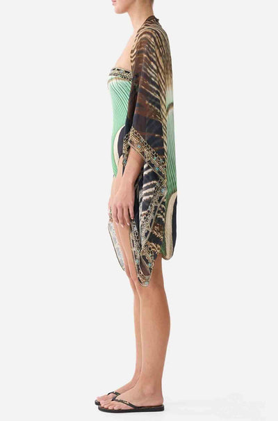Camilla - A Wink To The Wild Silk Chiffon Shrug