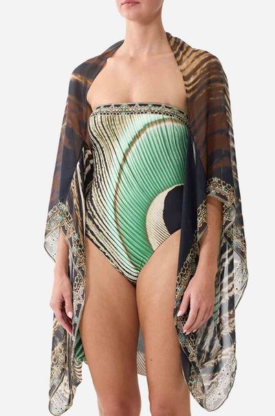 Camilla - A Wink To The Wild Silk Chiffon Shrug