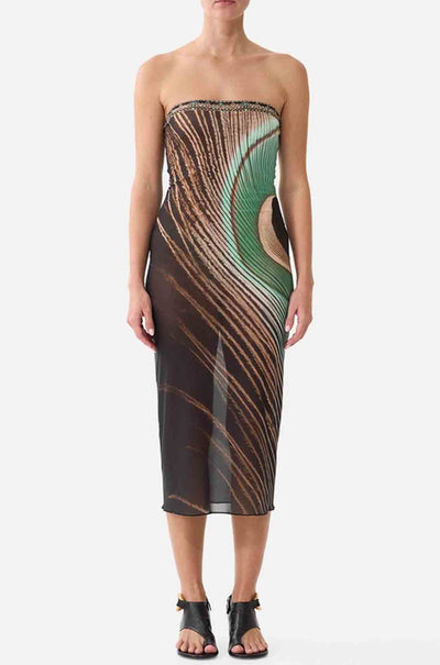 Camilla - A Wink To The Wild Tube Beach Midi Dress