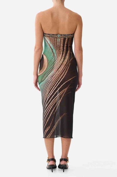 Camilla - A Wink To The Wild Tube Beach Midi Dress