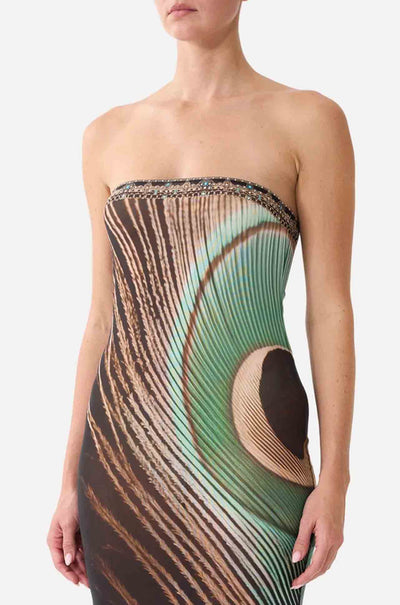 Camilla - A Wink To The Wild Tube Beach Midi Dress