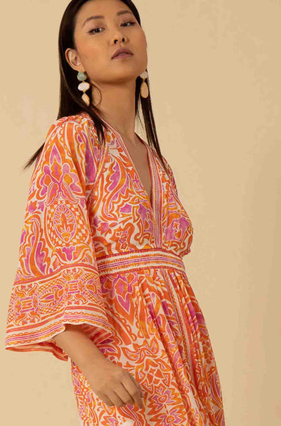 Hale Bob - Abby Long Sleeve Maxi Dress