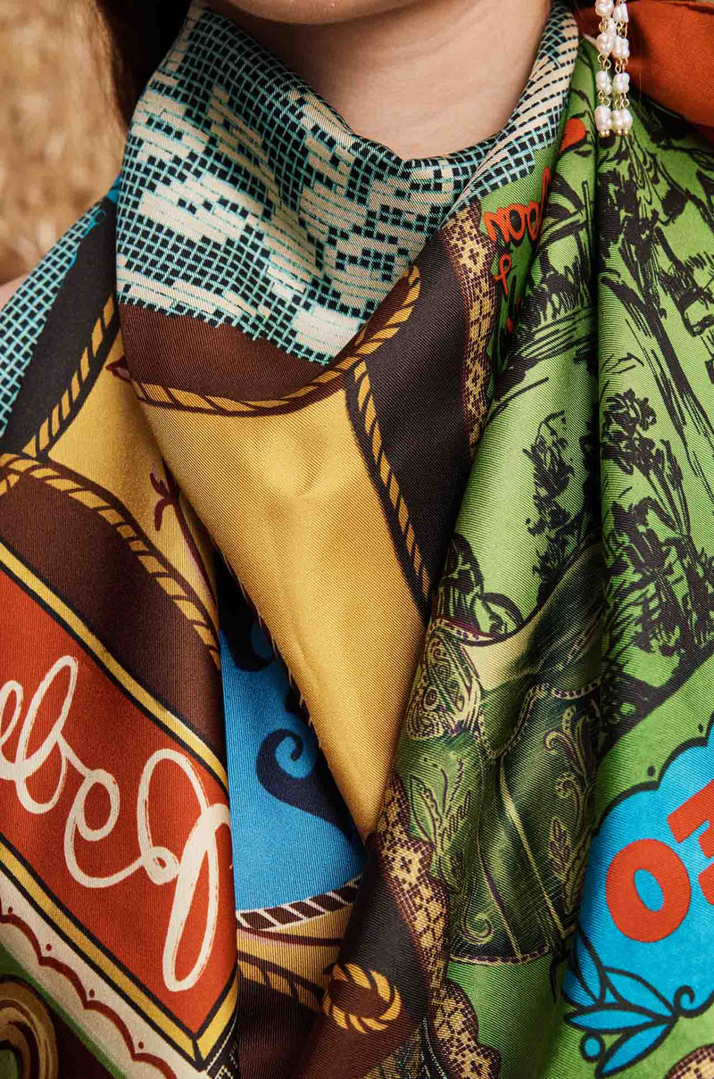 Alèmais - Ace Silk Scarf